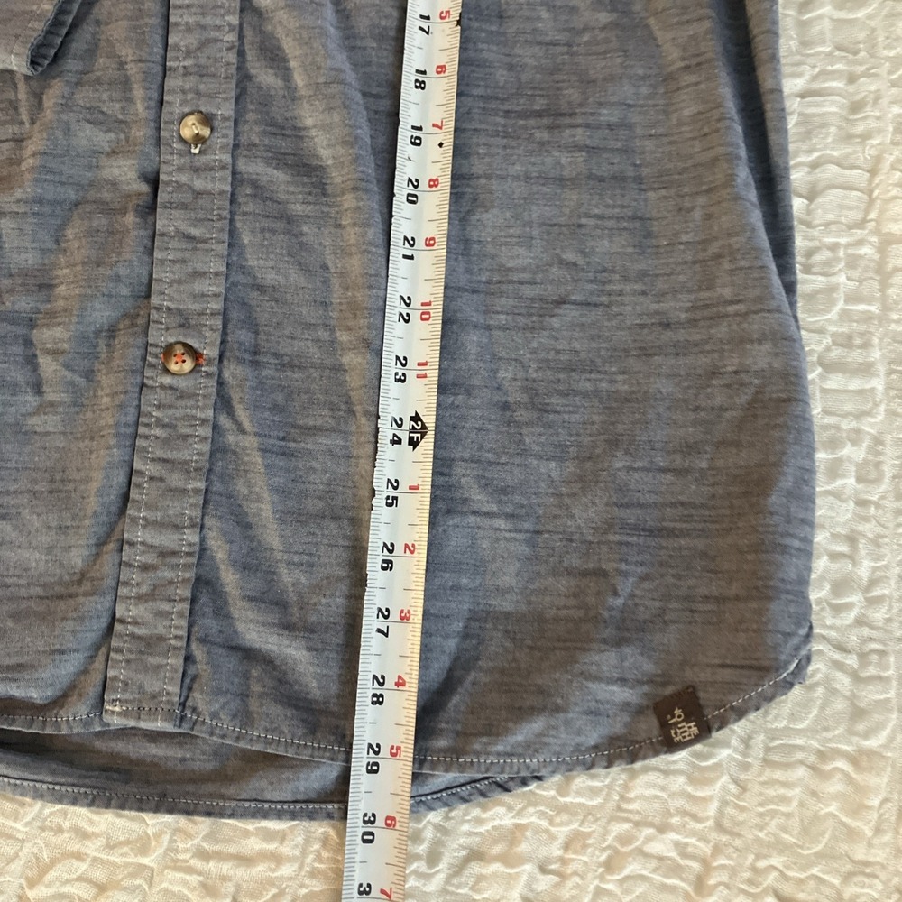 The North Face Shirt Men's Size L Long Sleeve Blue Button Up Outdoor - Picture 5 of 8